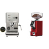 Profitec GO, brushed stainless steel + Eureka Mignon Specialita Smart, CR ferrari red