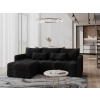 Rohová sedačka ALISTAIR L, čierna MI17