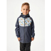 Detská softshellová bunda bez zateplenia Basic, Tmavosivá, Bagre - veľ. 110/116