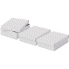 Esselte Home veľkosť M nízka 26,5 x 10 x 36 cm, biela – sada 3 ks