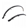 Sada blatníkov predné / zadné pre použitie na bicykle / pneu 700C, OXFORD (čierne, šírka 41 mm, vr. Kotevných vzpier)