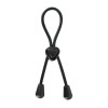 You2Toys Cock Loop - nastaviteľný krúžok na penis (čierny)