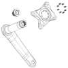 11.6118.074.002 - SRAM CRANK ARM GUARD/BOOTS FORCE XPLR E1 QTY2 Uni