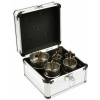 Sada vídiových koruniek do kovu, 22-65 mm, 6-dielna, hliníkový kufrík, GEKO