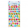 The Littlies: Roztomilé bodkované vzory 3D nafukovacie nálepky sada 10x22cm sviatok