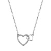 Hot Diamonds Strieborný náhrdelník s pravým diamantom Flora DP731