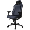 AROZZI herní židle PRIMO Full Premium Leather Ocean/ 100% přírodní italská kůže/ tmavě šedomodrá PRIMO-PREM-OC