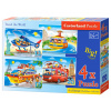 mamido Puzzle 4v1 s 8, 12, 15, 20 dielikmi Cestovanie po svete