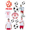 Výtlač na tortu cukrová hmota FUTBALISTA POĽSKO ĽAVÁ