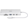 D-Link DUP-A01 viacportový USB-C® rozbočovač (USB 3.2 Gen 1) s konektorom USB C, Nabíjacia prípojka USB-C® PD biela; DUP-A01