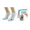 Pánske športové bavlnené členkové ponožky biele, veľ. 41-43