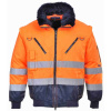 Portwest bunda PILOT Hi-Vis 3v1 pánska vysoko viditelná oranžová - tmavomodrá M