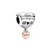 Prívesok PANDORA Rose Love You Mum 788830C00