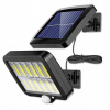 Uličná lampa - Pouličné svietidlo 250 W 12000 lm na solárne napájanie (COB LED SOLÁRNE LAMPY SNÍMAČ POHYBU A SÚMRAK 3 REŽIMY PANELU)