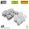 Green Stuff World 3D Printed Set Campfires for 3mm LEDs – 3D tlačené ohnisko pre 3mm LED (5 ks)