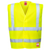 Portwest FR71 Nehorľavá antistatická reflexná vesta Fluorescenčno žltá, L/XL