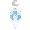 Balónová kytica k narodeniu chlapčeka Vítaj na svete 7ks