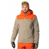 DYNAFIT Pánska trekingová bunda Ridge Gore-Tex - hnedá/oranžová m