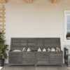 vidaXL Záhradný úložný box antracitový 198,5x50x56,5 cm jedľový masív - Antracitová - 207530-141149