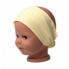 Baby Nellys Ľahká mušelínová čelenka Bandana, žltá, veľ. 104/110, 104/110 (3-5r)