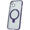 Plastové puzdro na Apple iPhone 14 Mag Ring fialové