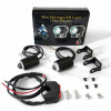 MOTOCYKLOVÉ HALOGÉNY LED LAMPY DVOJITÉ REFLEKTORY SUPER JASNÉ 12W