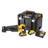 DeWALT Náradie - 18V AKU mečová píla, 2x aku 5,0 Ah POWERSTACK, nabíjačka DCS386H2T