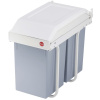 Hailo Odpadkový kôš Multi-Box Duo do kuchynskej skrinky L 2x14 l krémový 3659-001-ForU-415438