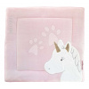 Textilná podložka na hranie s jednorožcom Park Mat Unicorn Doudou et Compagnie ružová 100*100 cm od 0 mes