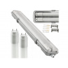 BERGE Hermetické svietidlo 120cm + 2x LED trubica neutrálna biela