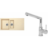 Set Sinks (dřez Perfecto 1000.1 Sahara 50 + baterie Mix 350 P Chrom - lesklý) ACRP10150M350P