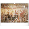 Nástenný kalendár Slovanská epopej – Alfons Mucha 2026, 48 x 33 cm