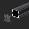 V-TAC Hliníkový profil 2m pre LED pásy 2000x17.2x14.4mm, čierny