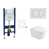 Siko Cenově zvýhodněný závěsný WC set Geberit do lehkých stěn / předstěnová montáž+ WC Glacera Ava GESAVAD01