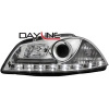 DAYLINE predné svetlá Seat Ibiza 6L 03-08 chróm