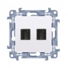 HDMI 2-zásuvka KONTAKT SIMON 10 biela CGHDMI2.01/11
