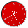 Hodiny - Klasické nástenné hodiny Red nietykający (Hodiny - Klasické nástenné hodiny Red nietykający)
