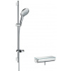 Hansgrohe RAINDANCE SELECT S 150 sprchový set s termostatickou baterií, ruční sprcha se 3 proudy, tyč, hadice, chrom