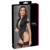 Cottelli KOSTÝMY - Sexy policajné body s podväzkami na pančuchy L