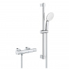 Grohe Grohtherm 800 Cosmopolitan - Sprchový set s termostatom na stenu, 2 prúdy, chrómová, 34768001