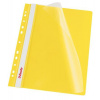 ESSELTE Rýchloviazač, s eurodierovaním, PP, A4, ESSELTE, VIVIDA, žltá