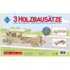 Pebaro - stavebnica drevená - historické vozidlá SET