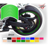 Prúžky na ráfiky v šírke 9mm zelená svetlá veľkosť bicykla 14-15