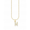 Thomas Sabo KE2252-414-14-L45V Gold-plated Necklace Letter M Ladies