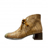 Dámske kožené členkové čižmy Hispanitas s kroko vzorom