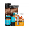 Sada pre obnovu matných a krehkých vlasov Dr. Santé Keratin - šampón 250 ml + starostlivosť 200 ml + balzam na pery zadarmo