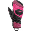 Detské lyžiarske palčiaky Leki WCR Venom 3D Junior Mitt - black/pink 5.0