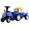 mamido Detské odrážadlo traktor s vlečkou modré