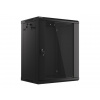 Nástěnný rack 19'' 15U 600X450mm černý flat pack