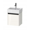 Duravit Ketho.2 Umývadlová skrinka, 44x43x34 cm, 1 dvierka, pánty vpravo, lesklá biela K25070R22220000